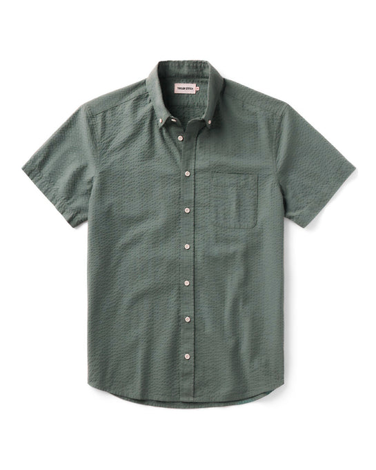 The Short Sleeve Jack in Deep Sea Seersucker