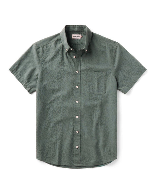 The Short Sleeve Jack in Deep Sea Seersucker