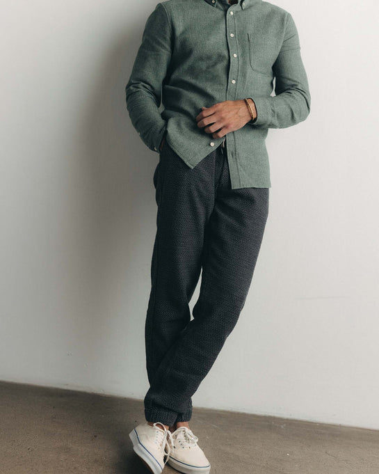 The Après Pant in Charcoal Sashiko