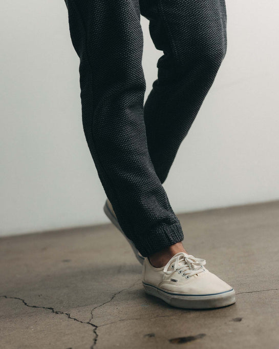 The Après Pant in Charcoal Sashiko