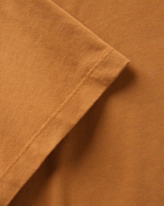 The Regenerative Cotton Tee in Saffron